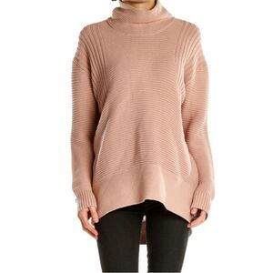 Vince Camuto Women’s Turtleneck Oversized Long Sleeve Ribbed Knit Sweater